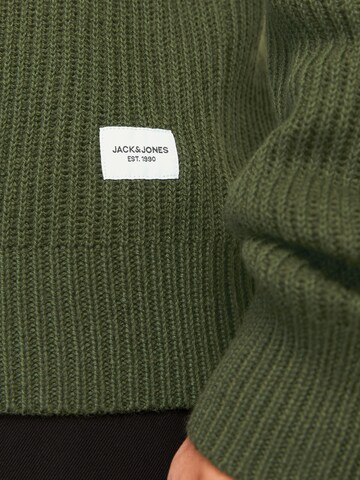 JACK & JONES Sweater 'JJPannel' in Green