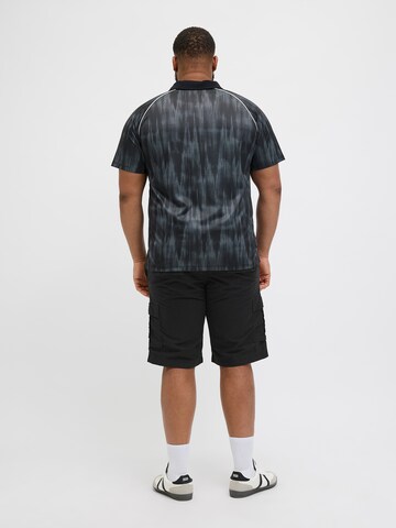 Regular Pantalon cargo 'COLE MATEO' Jack & Jones Plus en noir