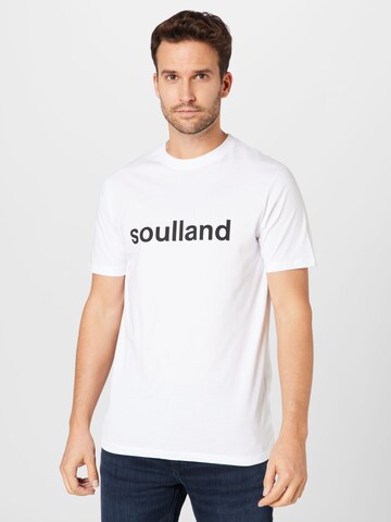 Tricou 'Chuck' de la Soulland pe alb: față