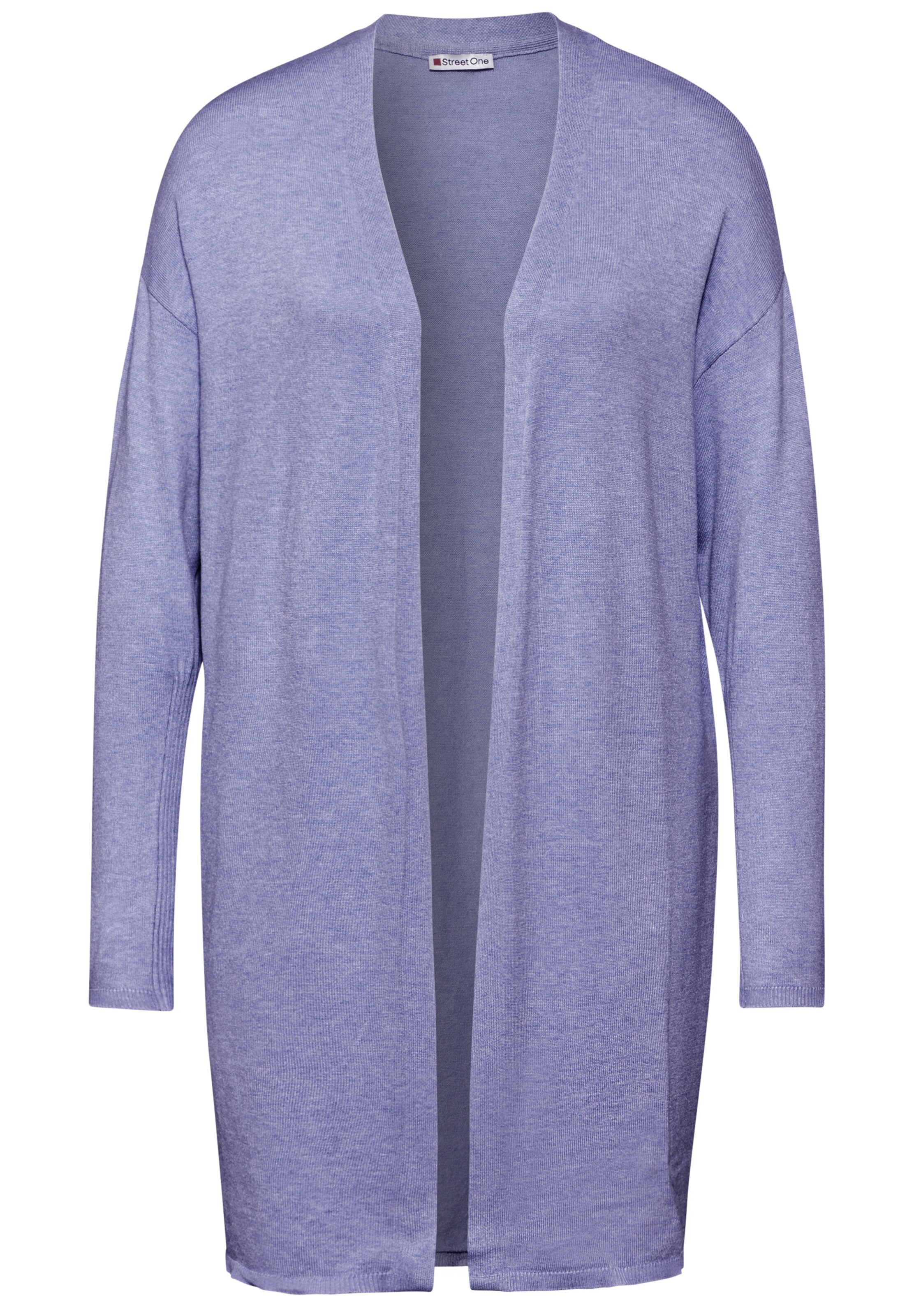 STREET ONE Langer Cardigan in Lila: Vorderseite