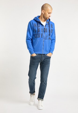 Bruno Banani Sweatjacke 'Burns' in Blau