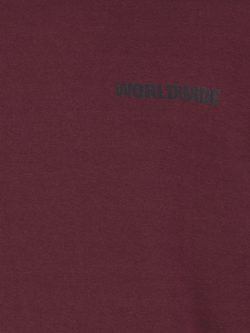 Sublevel Sweatshirt 'Worldwide' in Rood