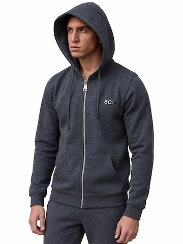 SCR. - Sudadera con cremallera 'NEDRO' en gris