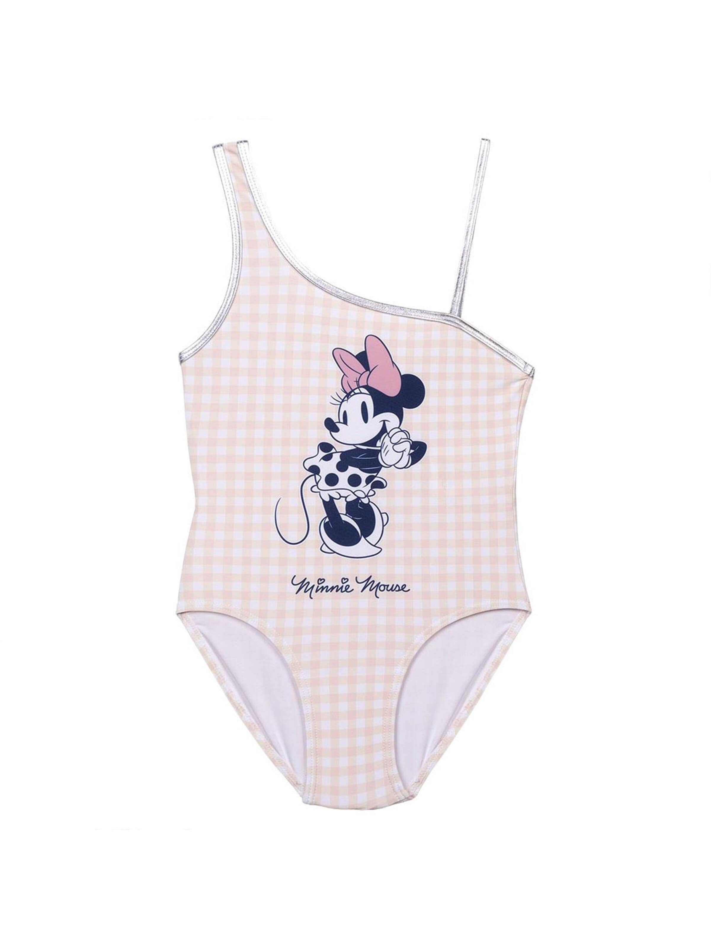 Bustier Bikini 'Badeanzug Minnie' DISNEY en rose : devant