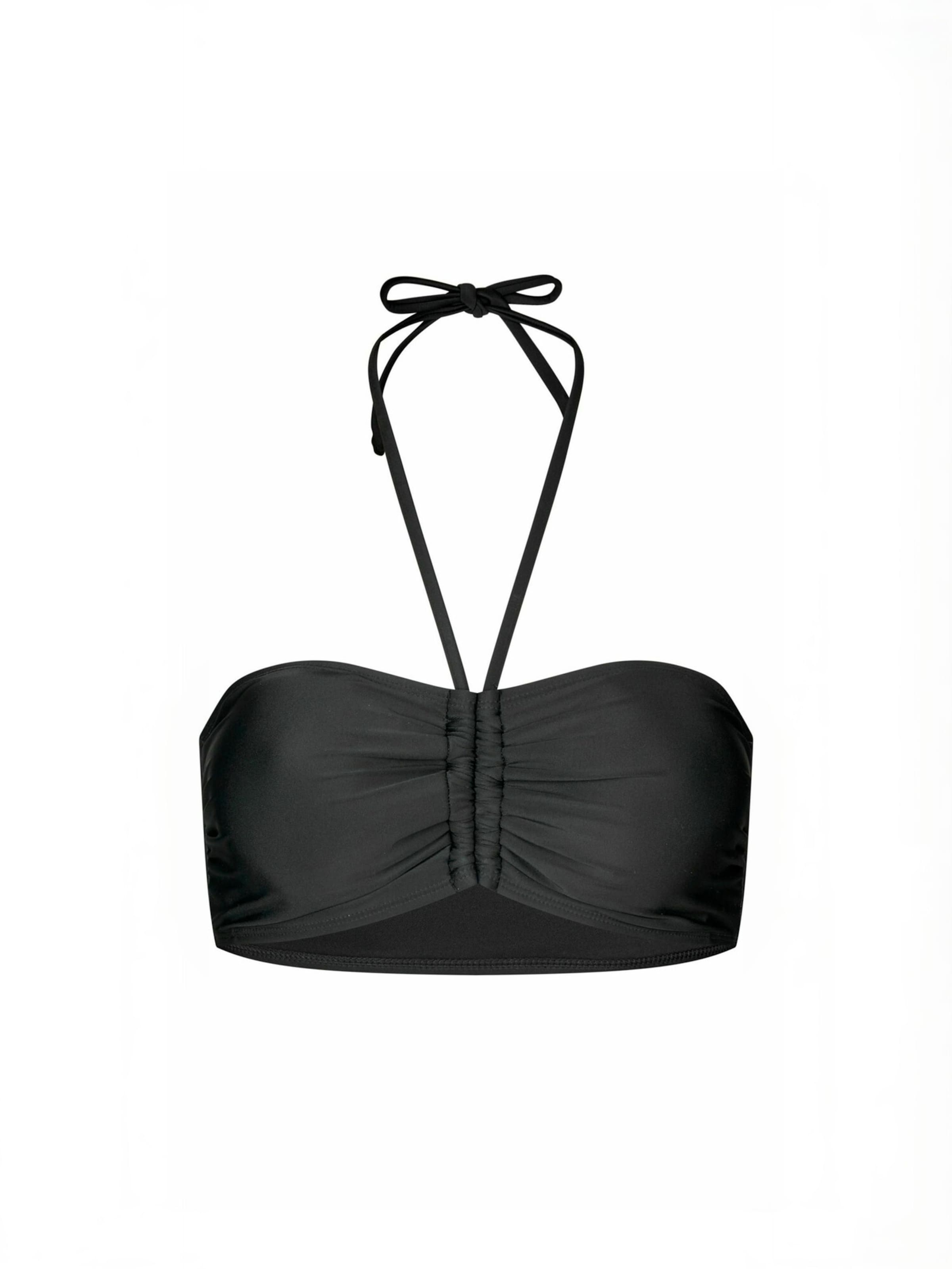 Crās Bikini top ' Hildacras ' in Schwarz: Vorderseite