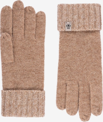 Roeckl Full Finger Gloves in Beige: front