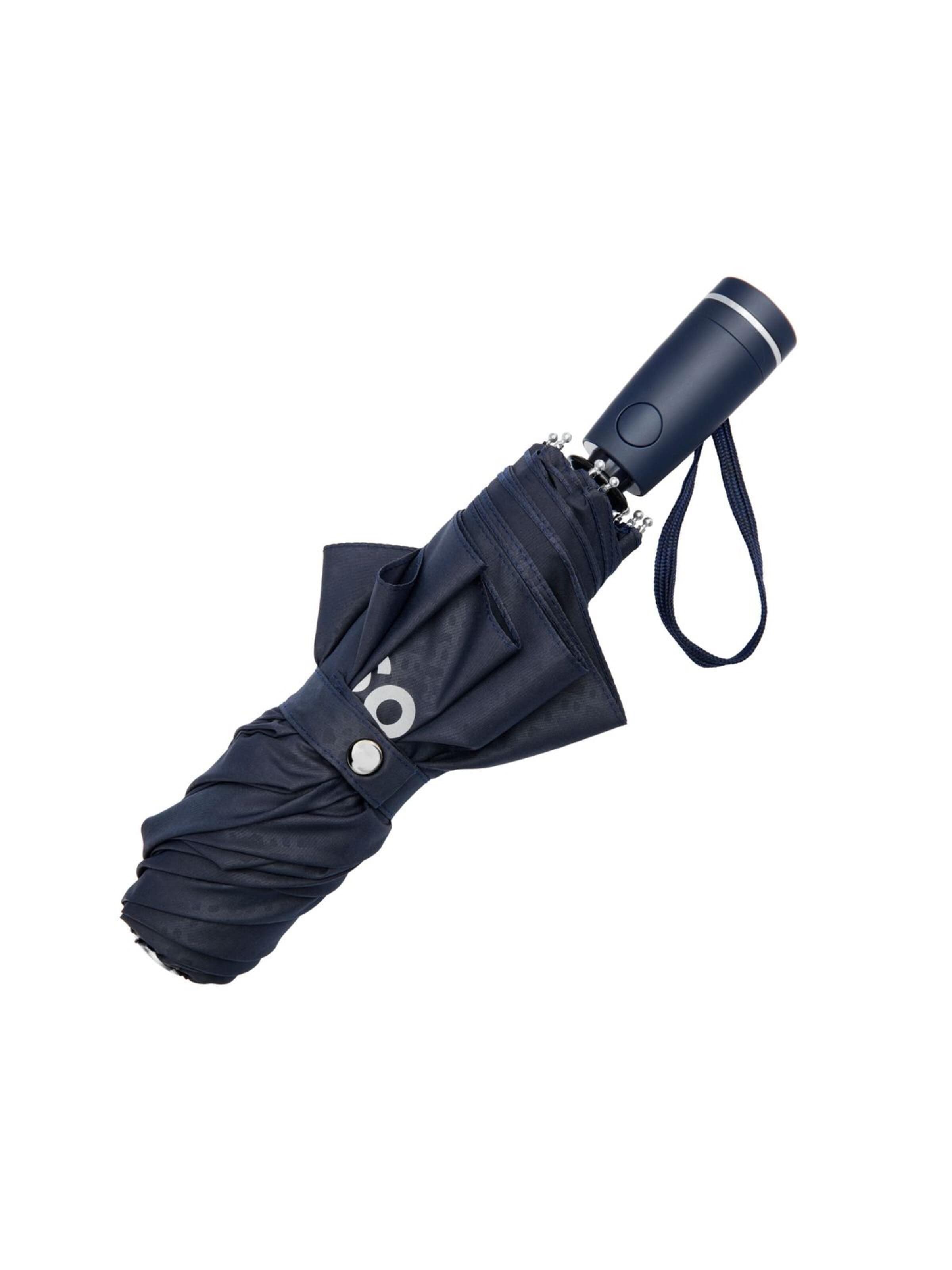 BOSS Paraplu 'Pocket umbrella Double B' in Blauw
