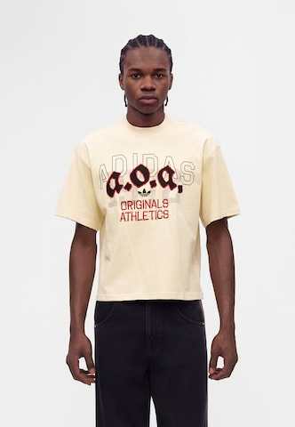 ADIDAS ORIGINALS Paita 'AOA' värissä beige: etupuoli