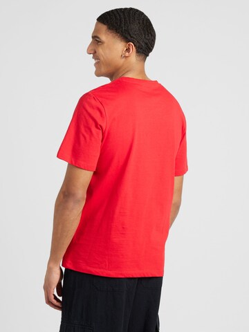 JACK & JONES Koszulka 'FLINT' w kolorze czerwony