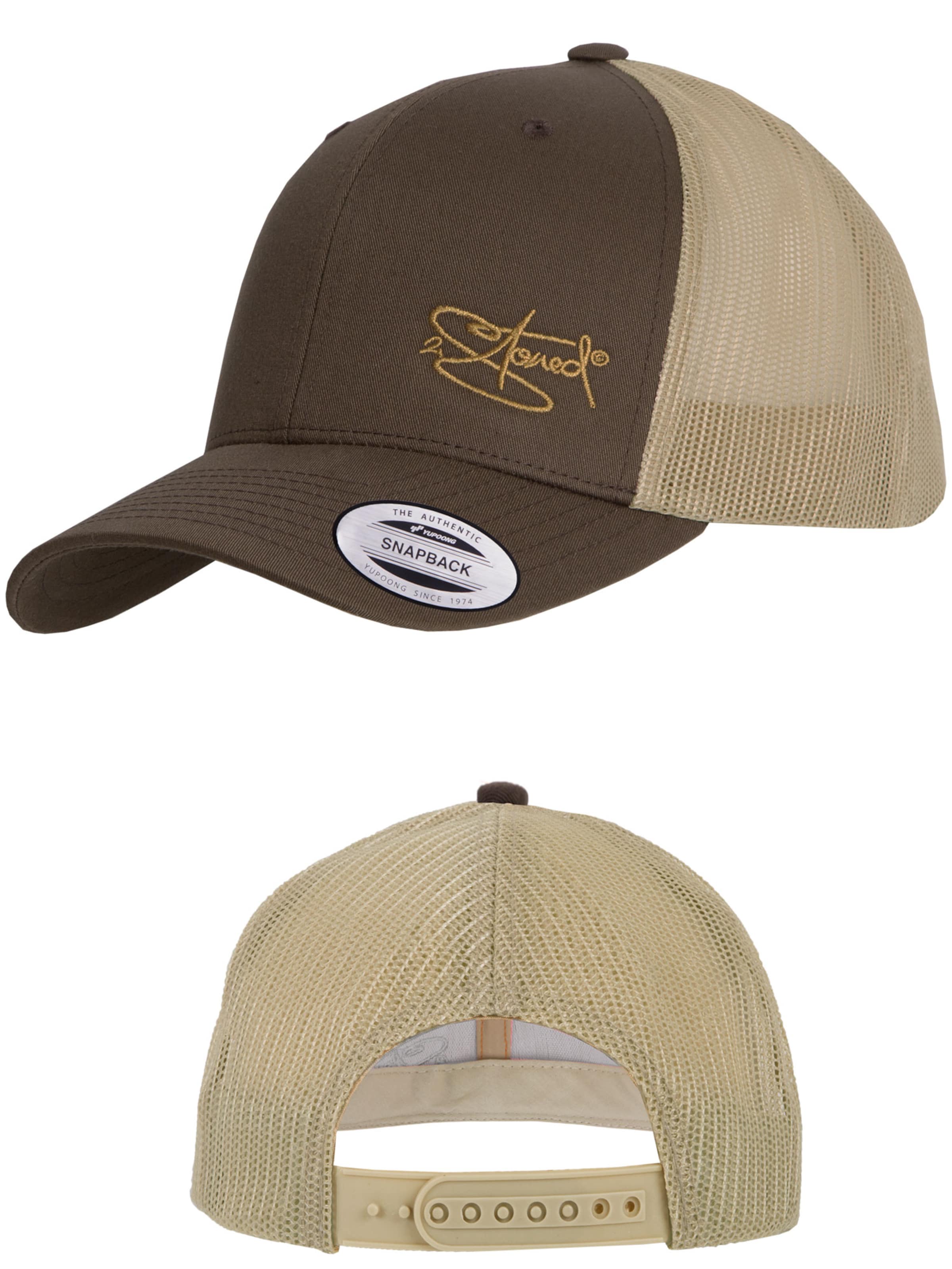 2Stoned Cap 'Flexfit Trucker Retro 2-Tone' in Brown