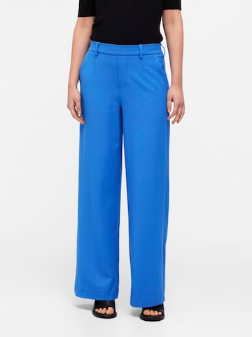 OBJECT Wide leg Pants 'Lisa' in Blue: front