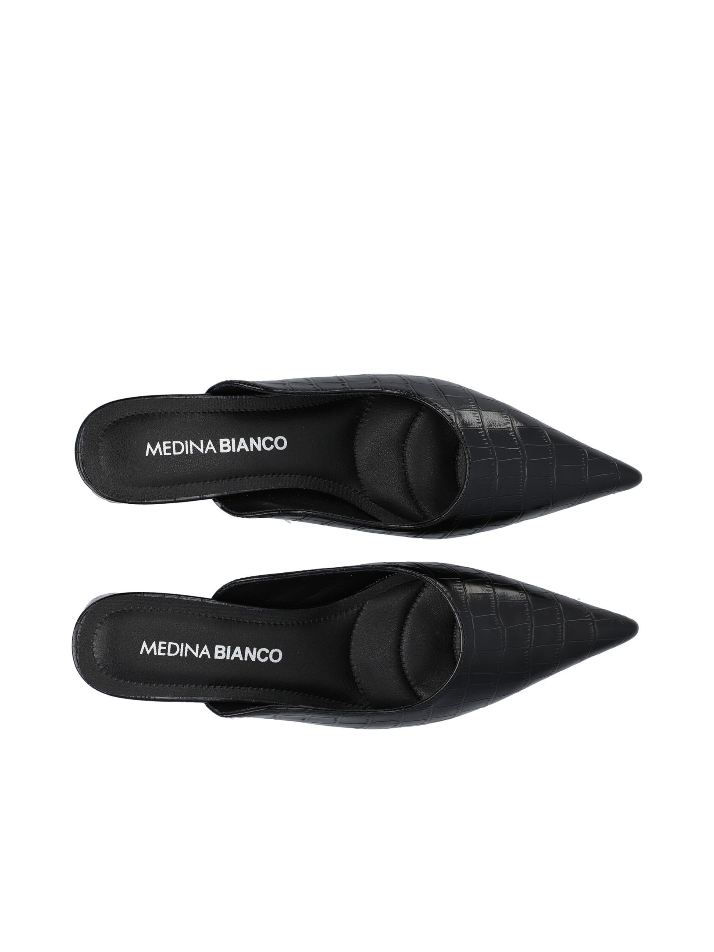 Bianco Pantolette 'Rowe' in Schwarz