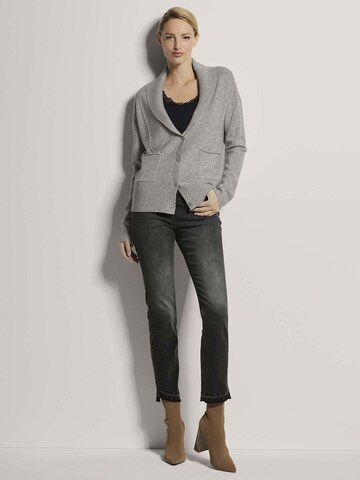 MADELEINE Gebreid vest in Zilver
