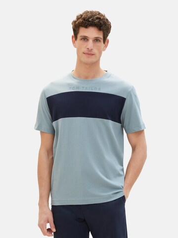 T-Shirt TOM TAILOR en bleu : devant