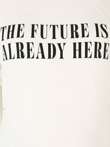 LOVE2WAIT Sweatshirt 'The future is..' in Weiß