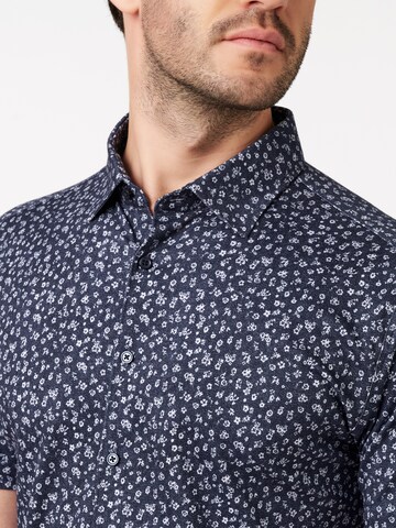 DESOTO Slim fit Overhemd in Blauw