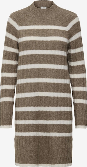 JDY Strickkleid 'MILEY' in braun / weiß, Produktansicht