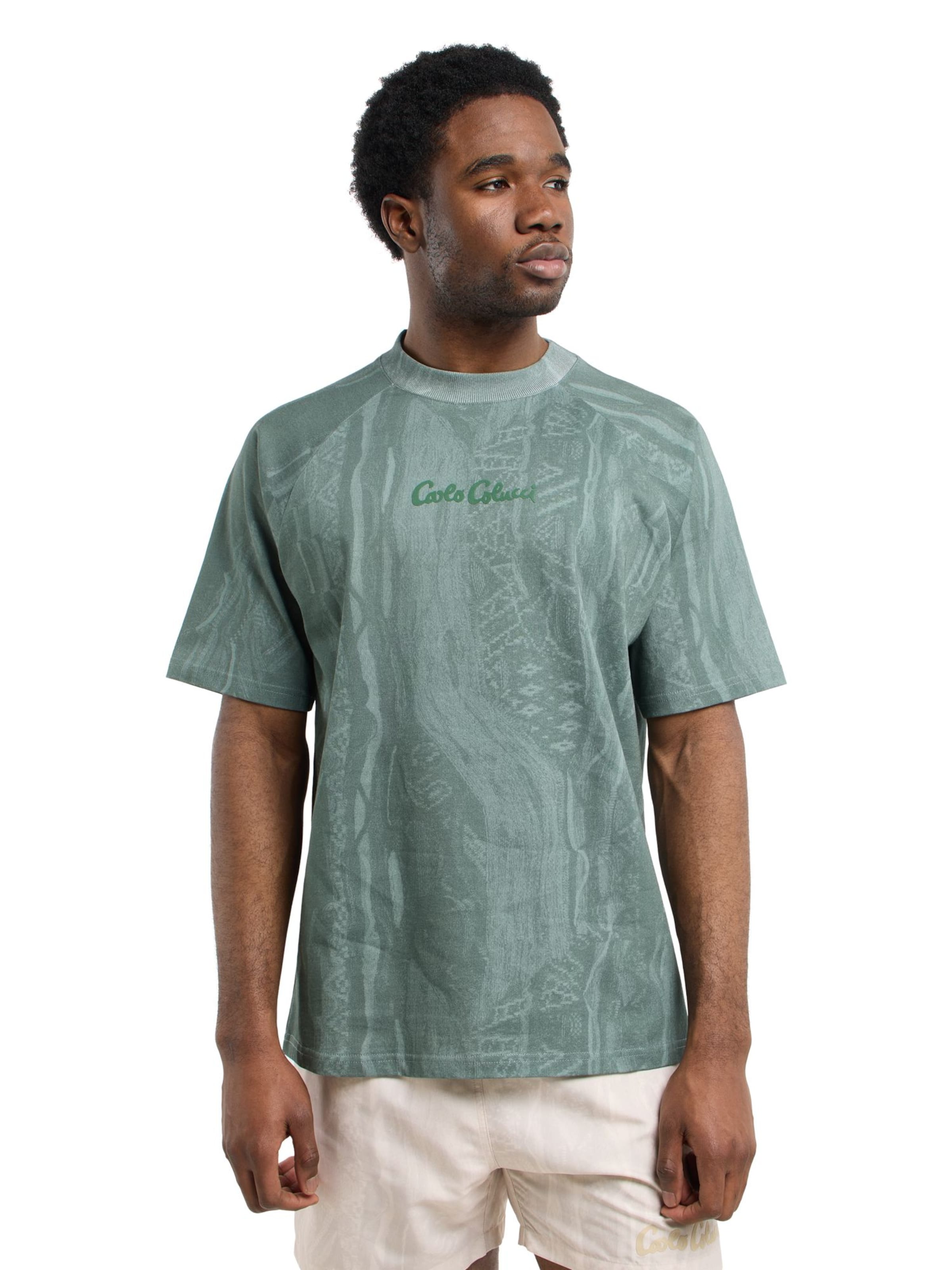 T-Shirt 'Febbraio' Carlo Colucci en vert : devant