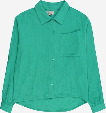 ONLY GIRLS - Blusa 'KOGTHYRA' en verde: frente