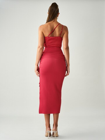 BWLDR Dress 'INDIA MIDI' in Pink: back