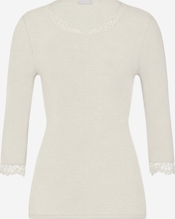 T-shirt ' Woolen Lace ' Hanro en blanc : devant