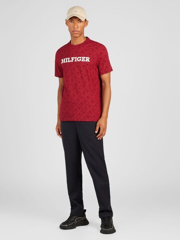 TOMMY HILFIGER T-Shirt in Rot