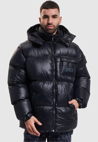 SOUTHPOLE Winter Jacket 'Bubble Icy 1.0' in Black