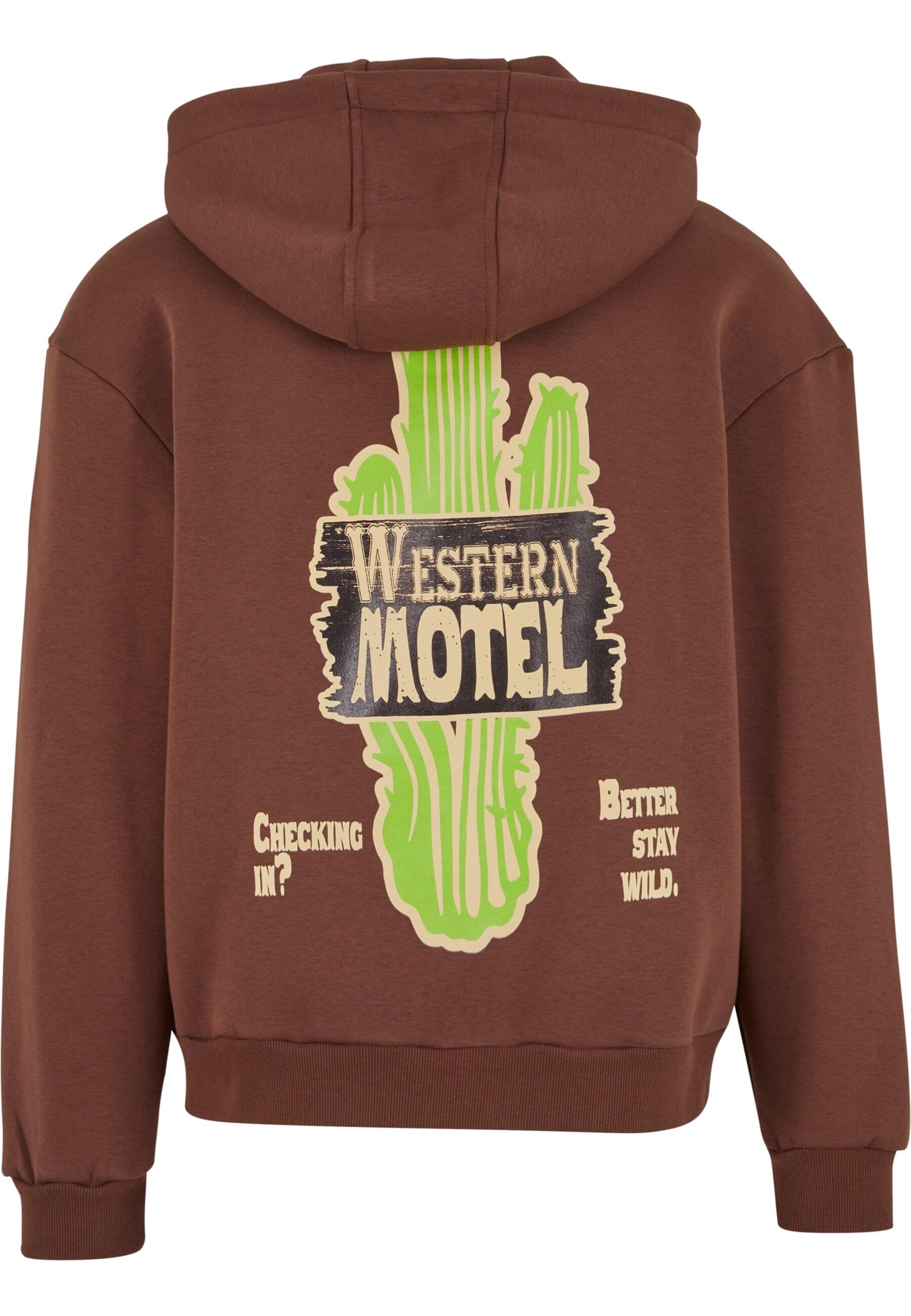 Lost Youth Sweatvest 'Western Motel' in Bruin