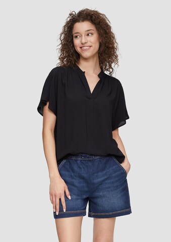 QS Bluse in Schwarz