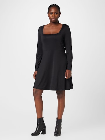 Noisy May Curve Dress 'KARINA' in Black: front