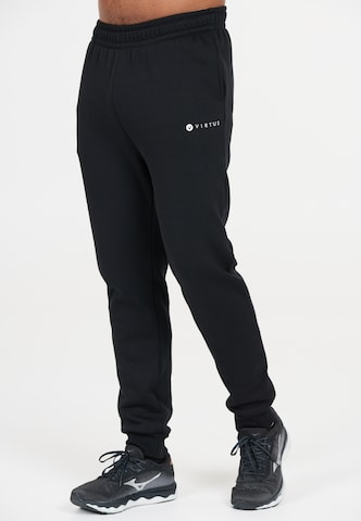 Virtus Regular Workout Pants 'Marten' in Black: front