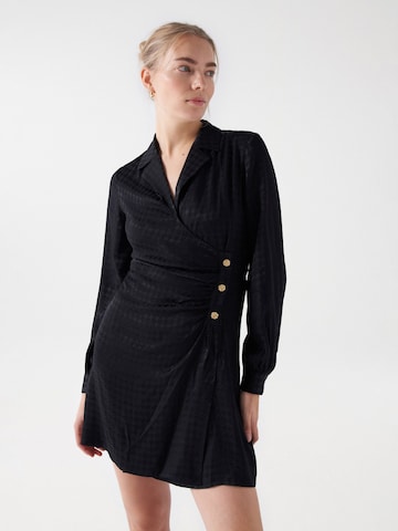 Robe-chemise Salsa Jeans en noir : devant