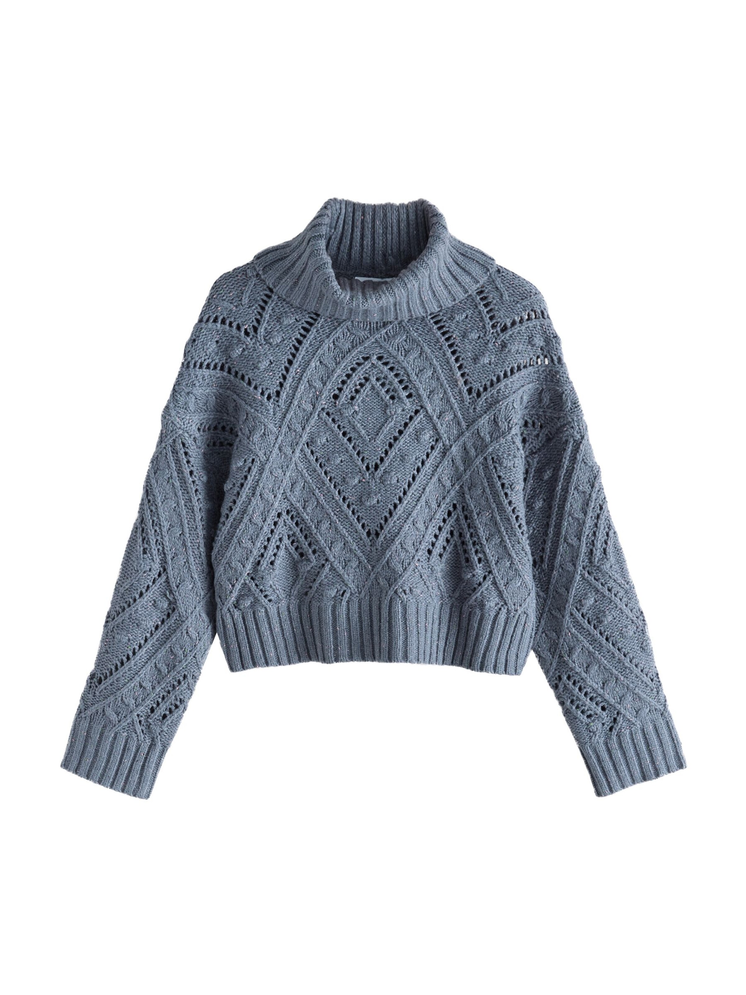 Next Pulóver - kék: elől