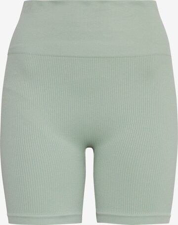 The Jogg Concept Skinny Workout Pants in Green: front