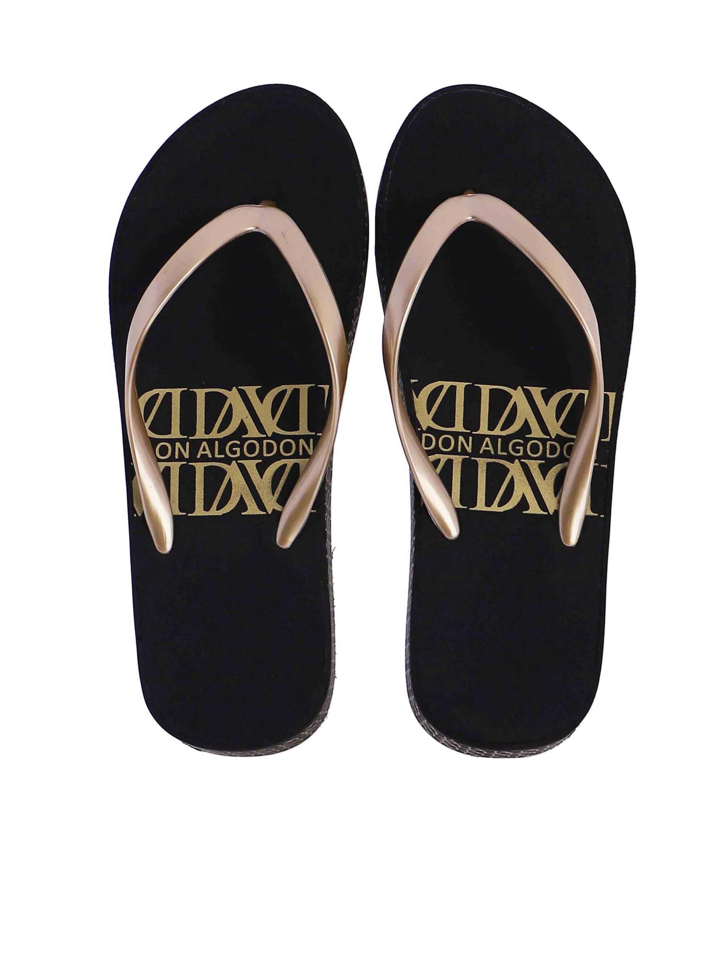 Don Algodon - Sandalias de dedo 'Amelie' en oro