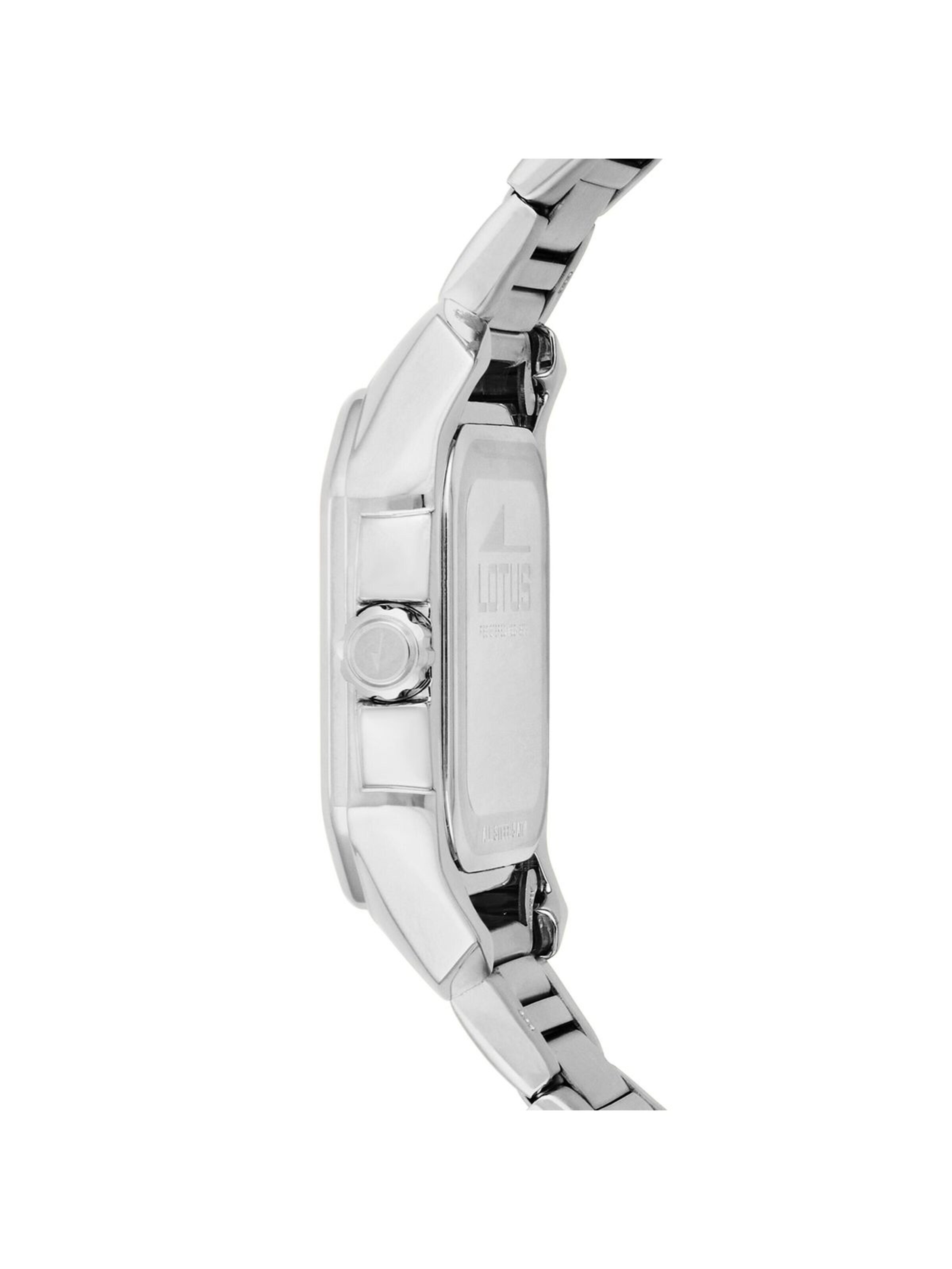 Montre à affichage analogique 'Lotus - Watch Square Series - Quartz watch movement - Watch case width: 35 mm' Lotus en blanc