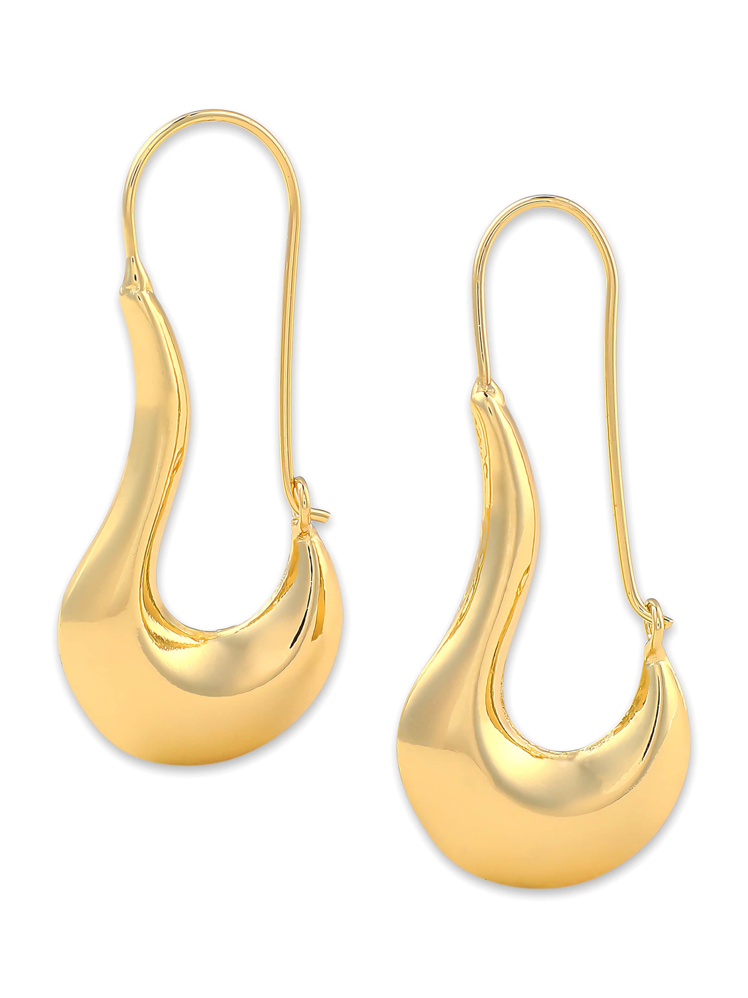 SOHI Náušnice 'Tabitha' - Zlatá: predná strana