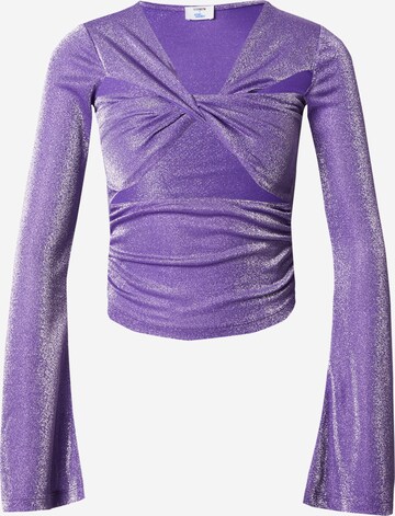 ABOUT YOU x Emili Sindlev Shirt 'Carin' in Purple: front