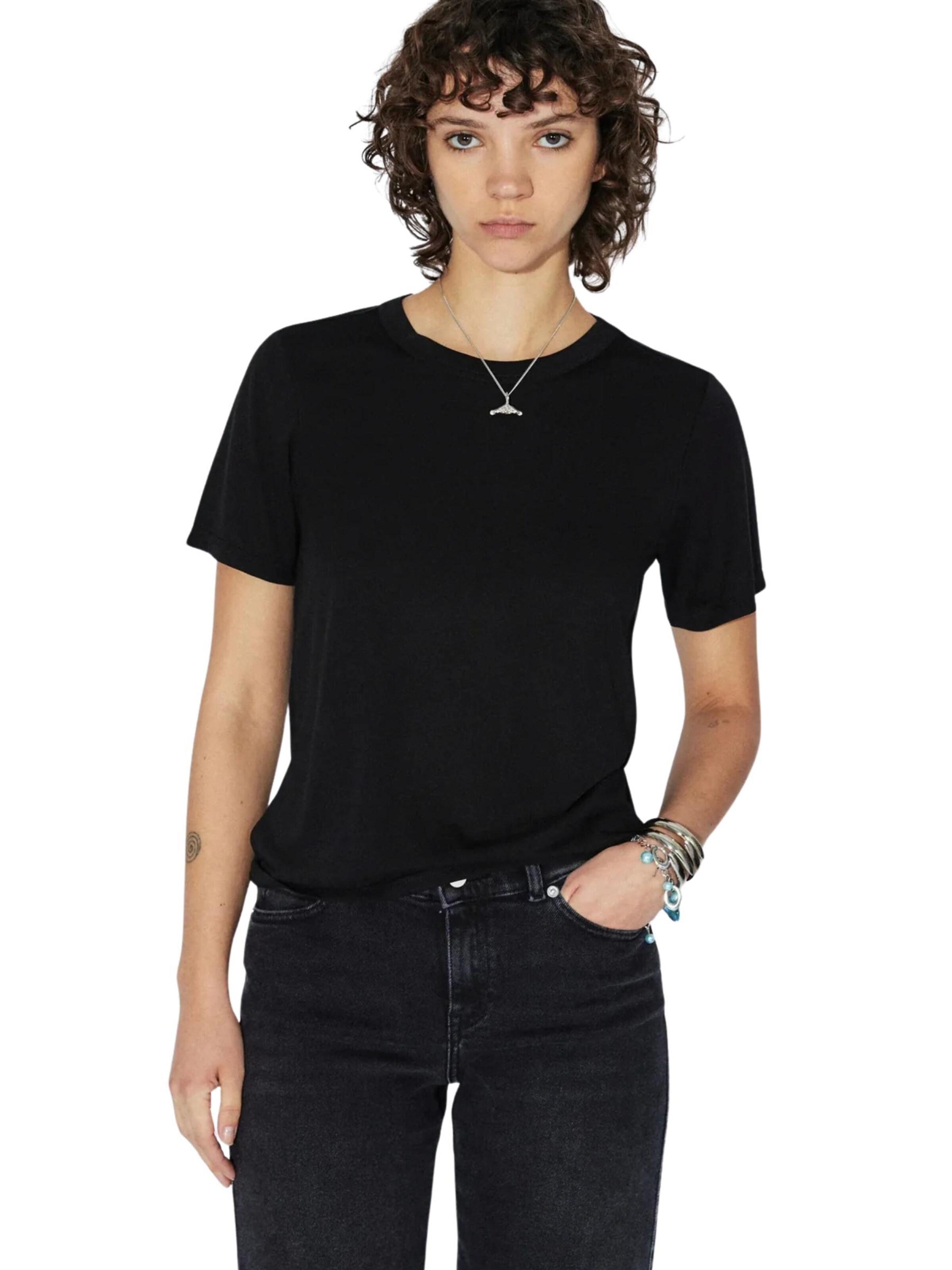 Dr. Denim Shirt in Zwart: voorkant