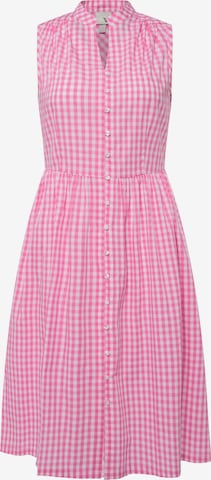 Ulla Popken Shirt Dress in Pink: front