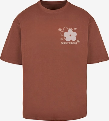 T-Shirt 'Lost Youth - Blossom Fusion' Lost Youth en marron : devant