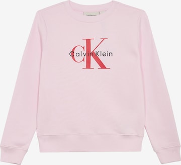 Calvin Klein Jeans - Sudadera en rosa: frente
