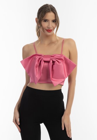 faina Top in Roze: voorkant