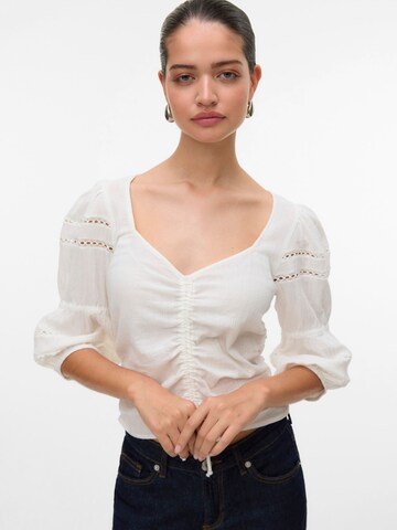 Chemisier 'VMClementine' VERO MODA en blanc