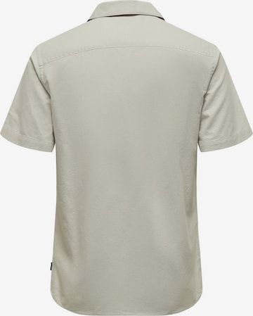 Slim fit Camicia 'ALVARO' di Only & Sons in grigio