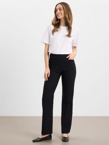 LAURIE Regular Trousers 'Thea' in Black