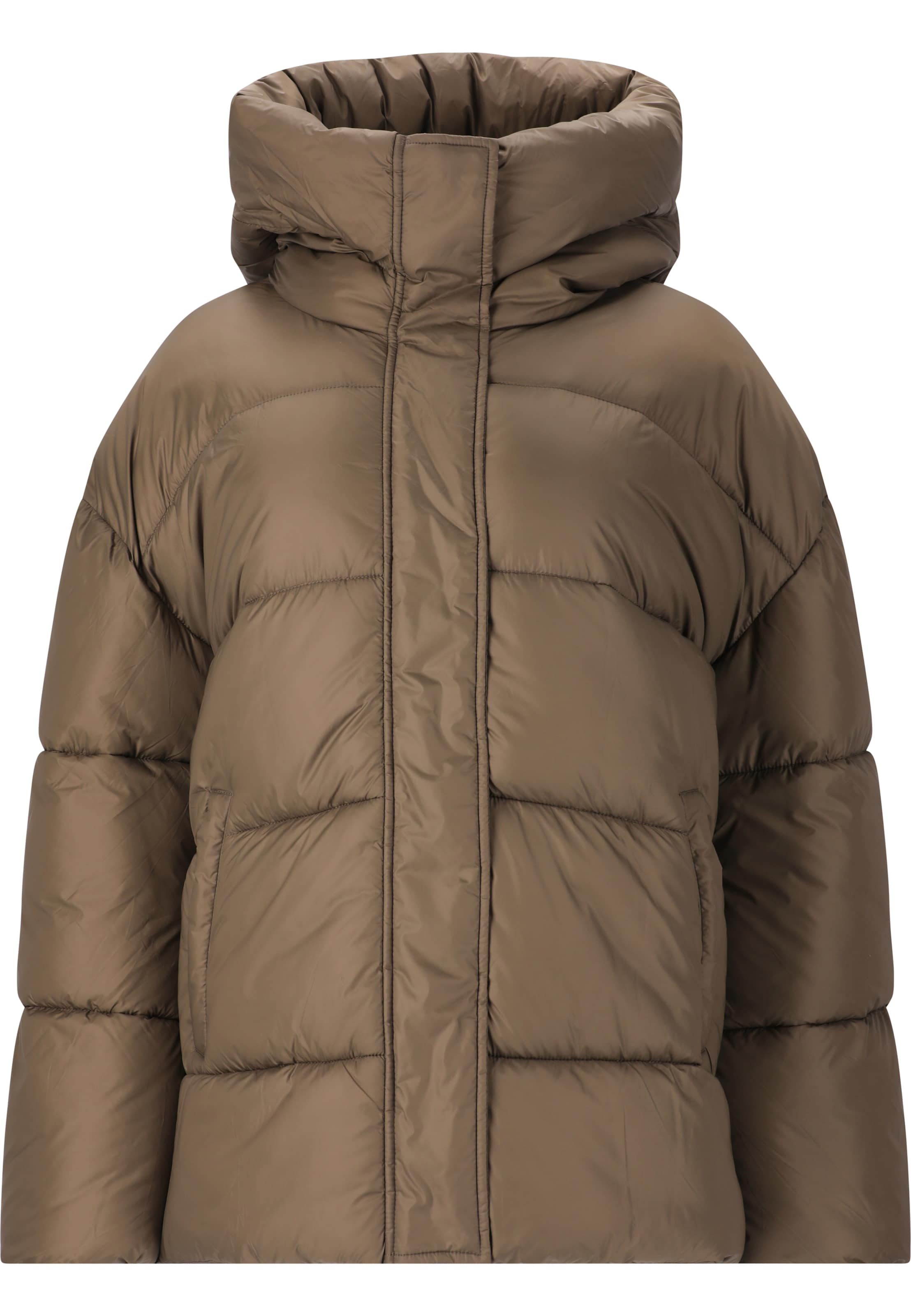 Athlecia Between-Season Jacket in Brown: front