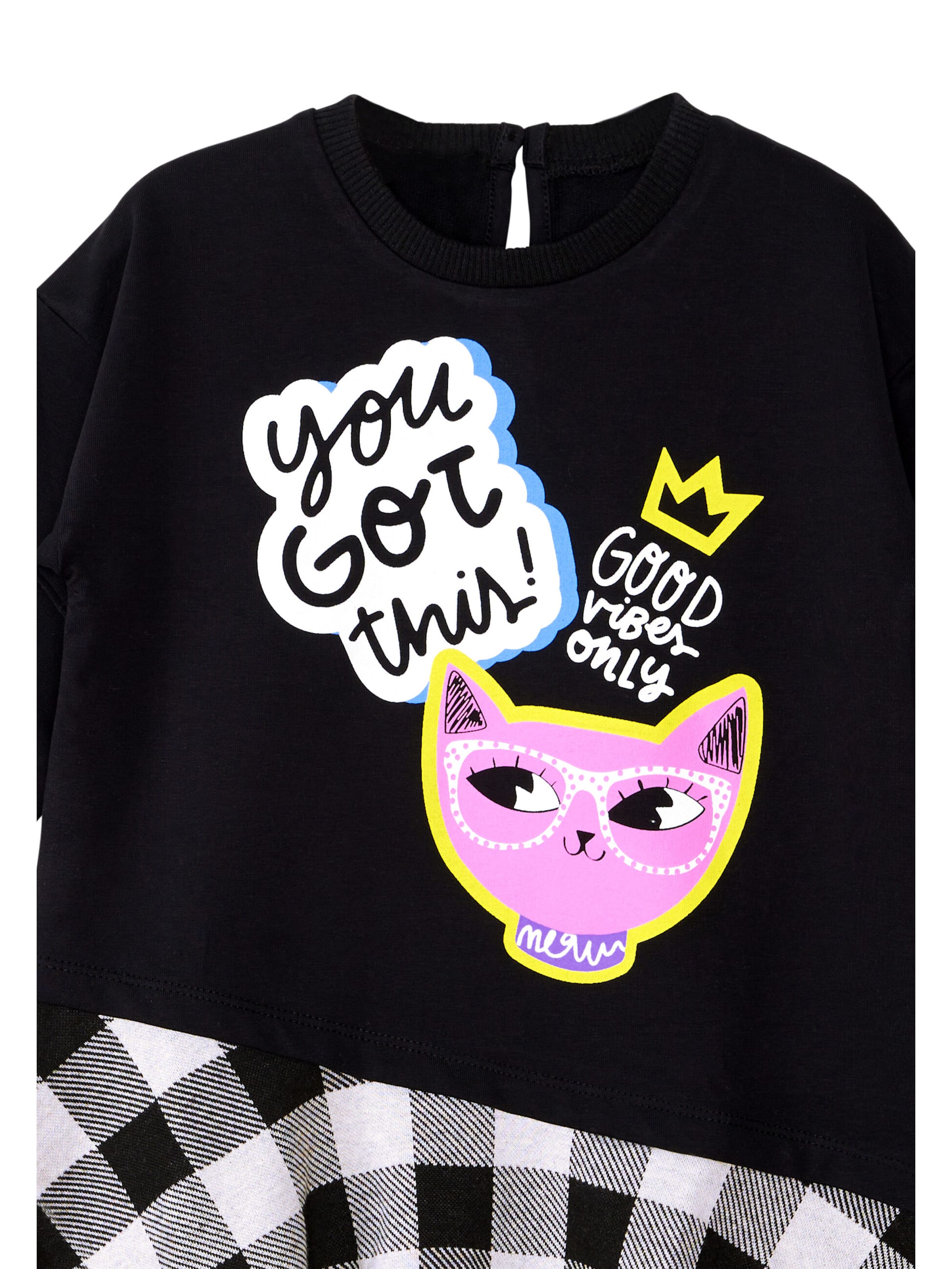 Robe 'Cool Cat' Denokids en noir