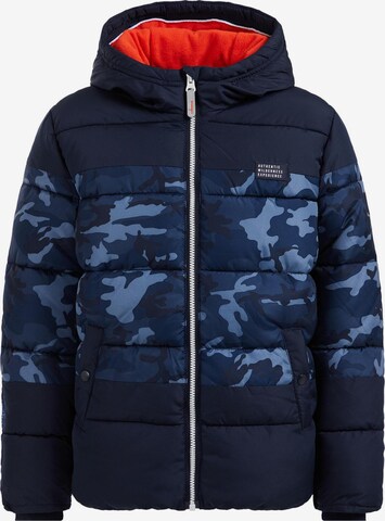 WE Fashion Winter Jacket in Blue: front