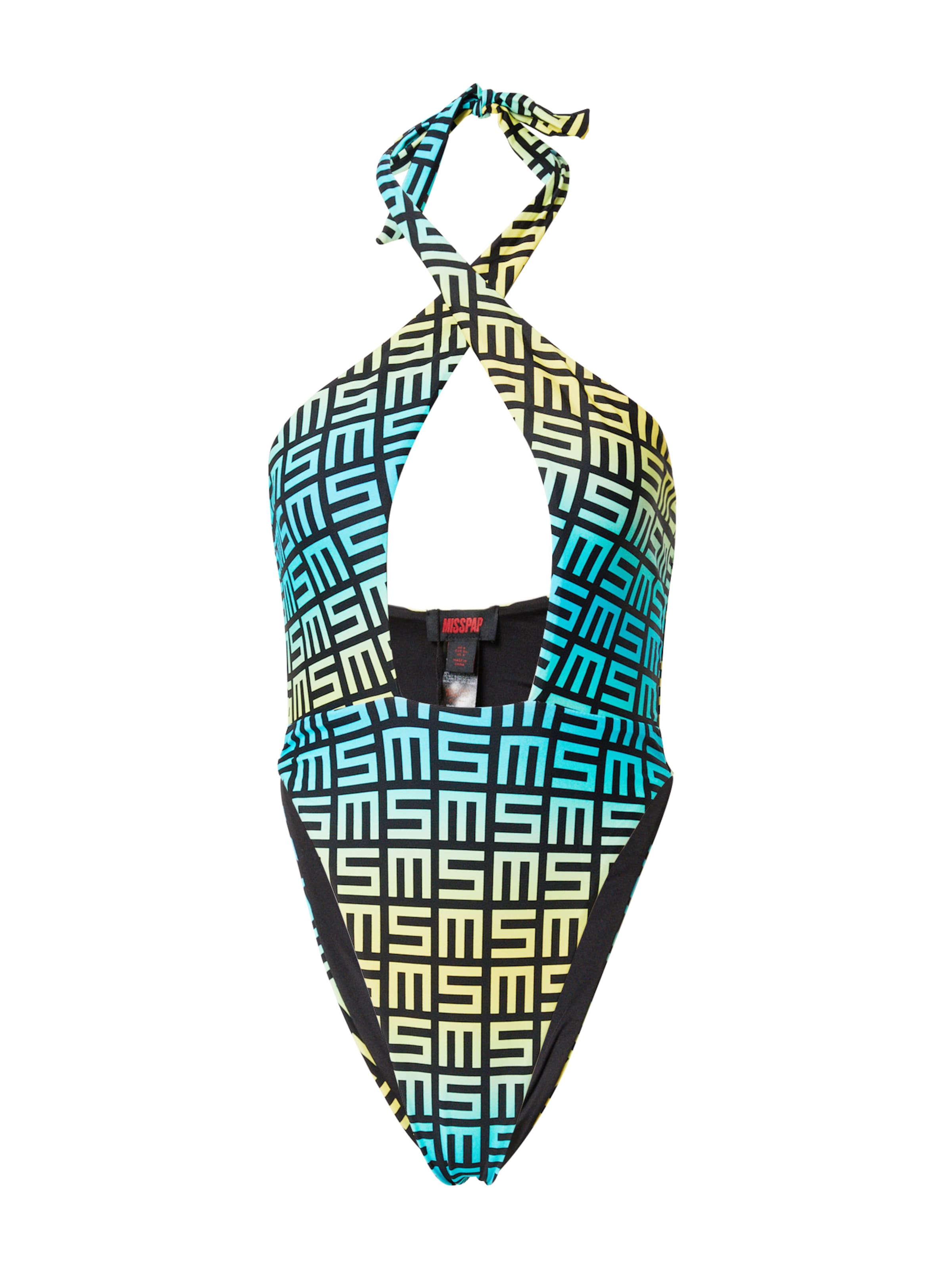 Misspap Badpak in Blauw: voorkant